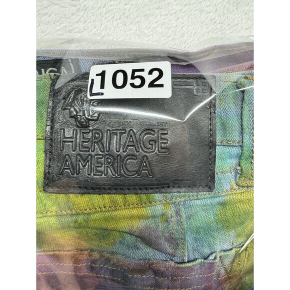 Heritage By America Men's Jeans Size 36x33 Tie Dye Denim Distressed Unique 36 30 - Picture 16 of 16